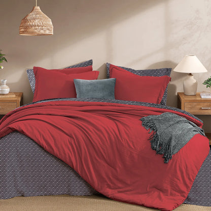 ☁️ 7-Piece Coastal Microfiber Comforter Set with Storage Pockets