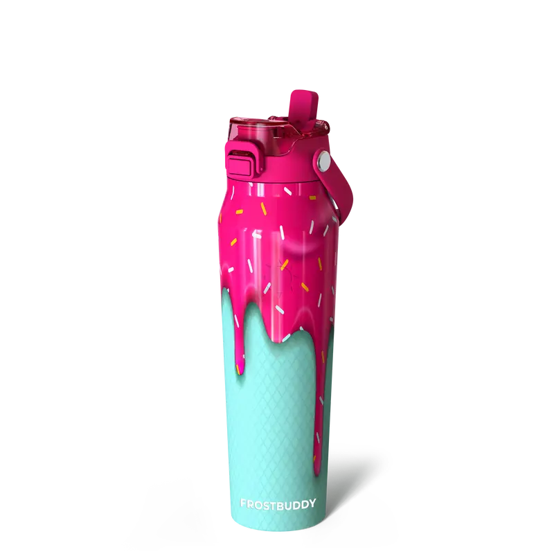 Bottle Buddy - Dual Function lid Water Bottle - Stainless Steel - Double Wall Insulated