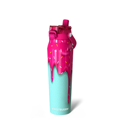Bottle Buddy - Dual Function lid Water Bottle - Stainless Steel - Double Wall Insulated