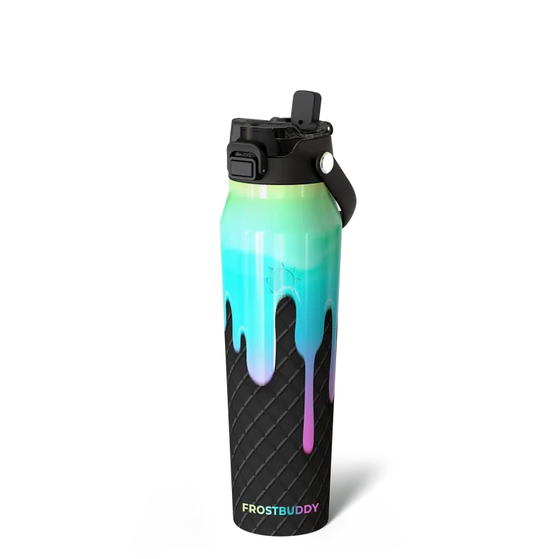 Bottle Buddy - Dual Function lid Water Bottle - Stainless Steel - Double Wall Insulated