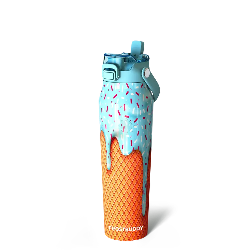 Bottle Buddy - Dual Function lid Water Bottle - Stainless Steel - Double Wall Insulated