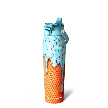Bottle Buddy - Dual Function lid Water Bottle - Stainless Steel - Double Wall Insulated