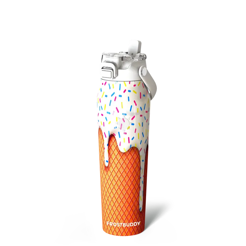 Bottle Buddy - Dual Function lid Water Bottle - Stainless Steel - Double Wall Insulated
