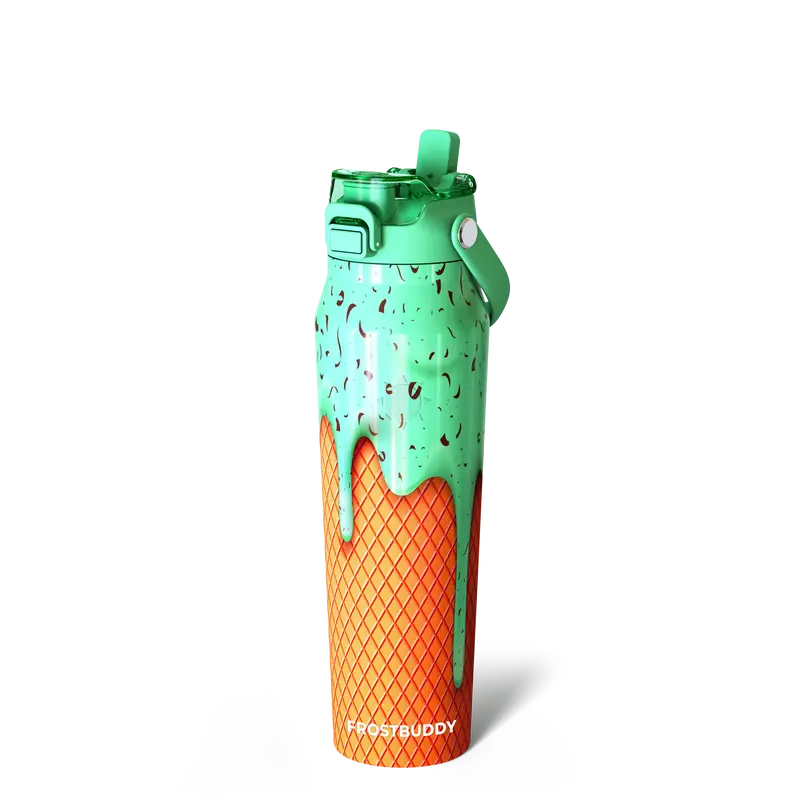 Bottle Buddy - Dual Function lid Water Bottle - Stainless Steel - Double Wall Insulated