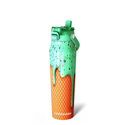Bottle Buddy - Dual Function lid Water Bottle - Stainless Steel - Double Wall Insulated