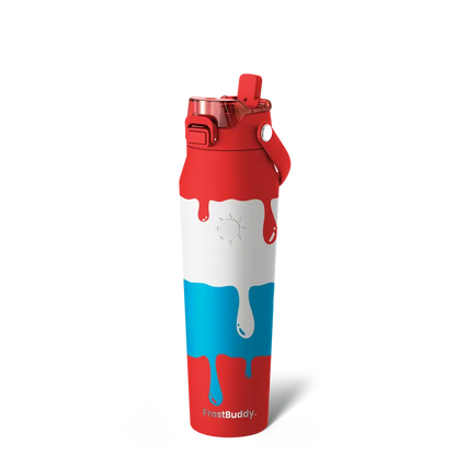 Bottle Buddy - Dual Function lid Water Bottle - Stainless Steel - Double Wall Insulated