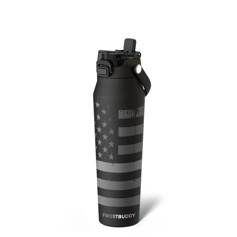 Bottle Buddy - Dual Function lid Water Bottle - Stainless Steel - Double Wall Insulated