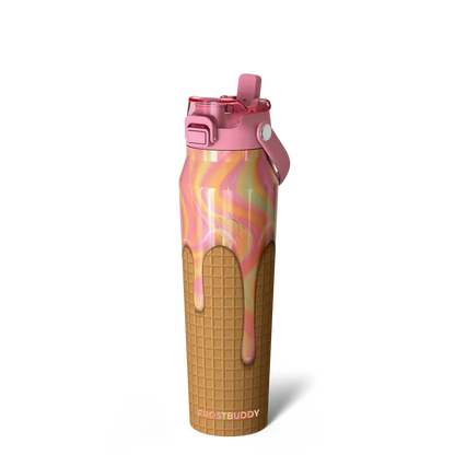 Bottle Buddy - Dual Function lid Water Bottle - Stainless Steel - Double Wall Insulated