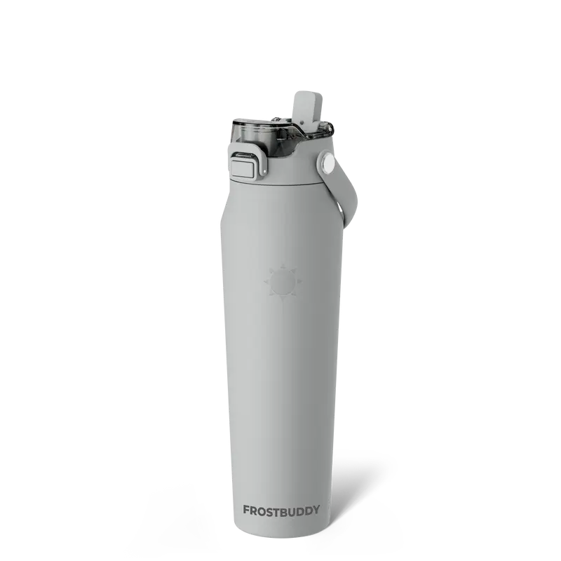 Bottle Buddy - Dual Function lid Water Bottle - Stainless Steel - Double Wall Insulated
