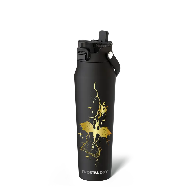 Bottle Buddy - Dual Function lid Water Bottle - Stainless Steel - Double Wall Insulated