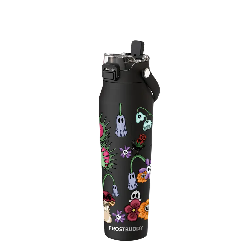 Bottle Buddy - Dual Function lid Water Bottle - Stainless Steel - Double Wall Insulated