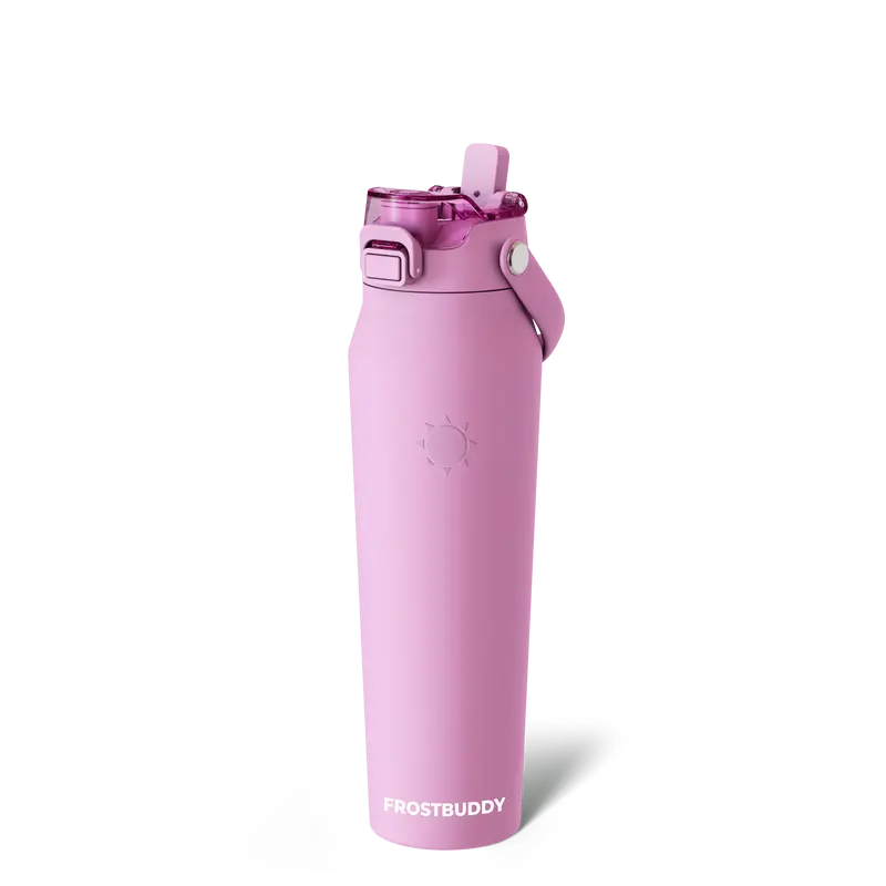 Bottle Buddy - Dual Function lid Water Bottle - Stainless Steel - Double Wall Insulated