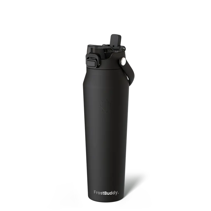 Bottle Buddy - Dual Function lid Water Bottle - Stainless Steel - Double Wall Insulated